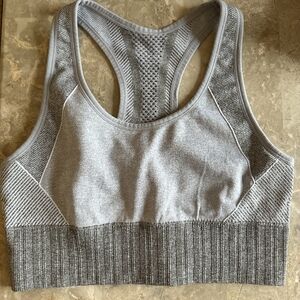 Gray Sports Bra